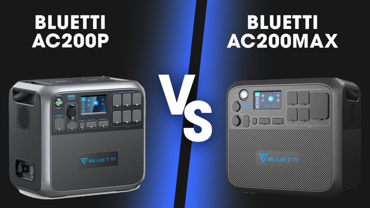 Bluetti AC200P vs Bluetti AC200 Max